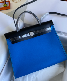 에르메스 에르백31 블루 비야 은장